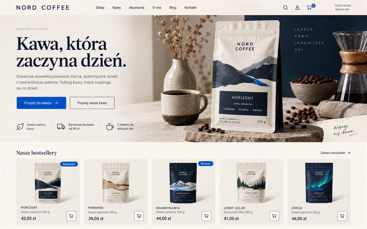 Podgląd sklepu internetowego Nord Coffee